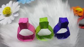 EASY TO FOLD PAPER ORIGAMI RINGS