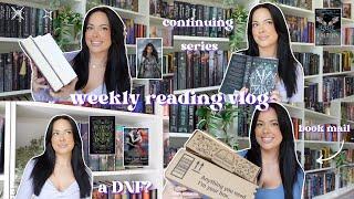 getting out of a reading slump book mail new favorites & a DNF  weekly reading vlog
