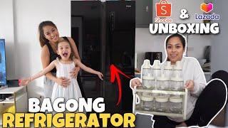 BALIK PINAS NADELIVER NA ANG ATING REFRIGERATOR  UNBOXING NG MGA PINAMILI SA SHOPEE AT LAZADA