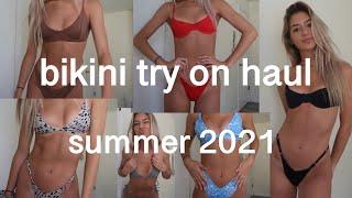 SUMMER BIKINI TRY ON HAUL all of my favs  2021