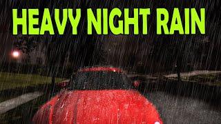  Instant Sleep with This Heavy Rain Sounds at Night Video  Ambient Noise Rainstorm