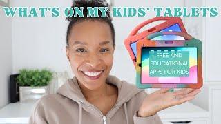 WHATS ON MY KIDS TABLETS  EDUCATIONAL & FREE APPS FOR KIDS  HOMESCHOOL FAVORITES