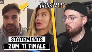 Christina Aleks & ich mit Statements zum Finale  Temptation Island VIP  Marcel Reaktion