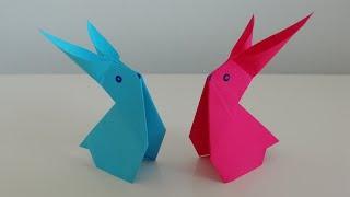 Kağıttan Sevimli Tavşan Yapımı - Origami Tavşan Yapılışı