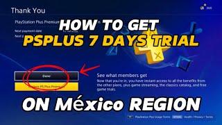 HOW TO GET PSPLUS 7 DAYS Free TRIAL ON PS4  PS5 2024