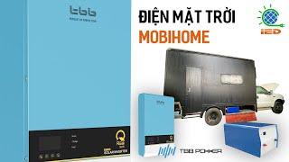 LẮP ĐẶT HỆ THỐNG ĐIỆN MẶT TRỜI CHO MOBIHOME - IED SOLAR #solar