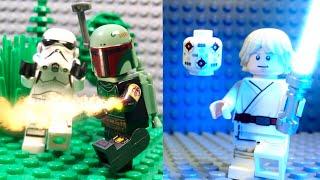 Boba Fett and Luke Skywalker - LEGO Star Wars #shorts