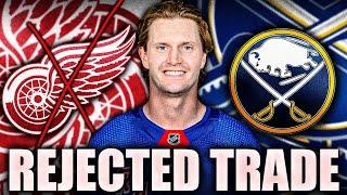 JACOB TROUBA OFFICIALLY REJECTED TRADE TO DETROIT RED WINGS + BUFFALO SABRES NOW INTERESTED