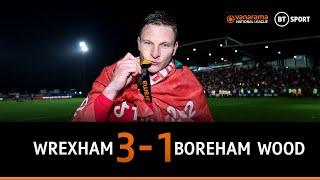 Wrexham v Boreham Wood 3-1  Paul Mullins double sends Wrexham up as National League Champions