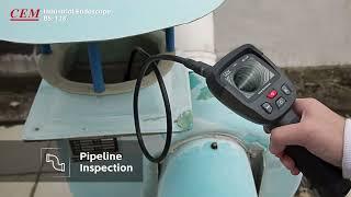 How to Use an Industrial video borescope---CEM BS-128