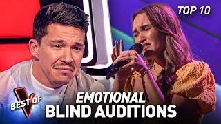 Heartbreaking EMOTIONAL Blind Auditions That Had the Coaches In Tears on The Voice  Top 10