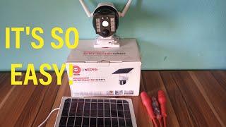 How to install 4GWifi Solar Camera. V380 Pro app camera.