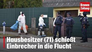 Hausbesitzer 71 schießt Einbrecher in die Flucht  krone.tv NEWS