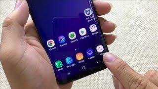 How to show App menu button on Samsung Galaxy S9