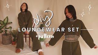 How to Sew a Loungewear Set + PATTERN  DIY Cozy Sweat Set for Beginners