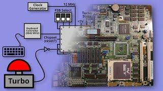 Turbo in a retro PC - explanation and repair.