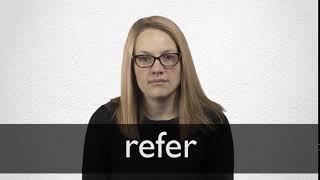How to pronounce REFER in British English