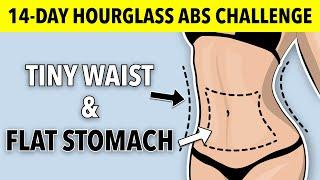 TINY WAIST & FLAT STOMACH WORKOUT 14-DAY HOURGLASS ABS CHALLENGE