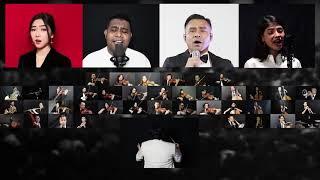 Indonesia Raya - Isyana Andmesh Judika Sara Fajira Erwin Gutawa Orchestra Kolaborasi Virtual