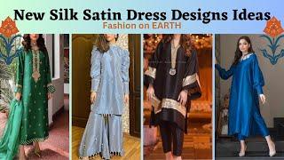 New Silk Satin Dress Designs IdeasStunning Ideas & Designs Of Silk Satin DressesSatin Dresses