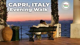 Capri Italy Evening Walking Tour - 4K - with Captions