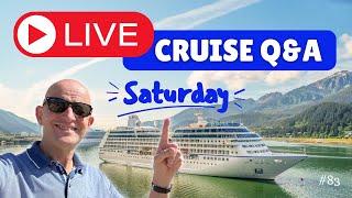 Live Cruise Q&A Hour #83  Saturday 3 December 2022. 5pm UK  12 Noon EST 9am PST