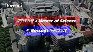 Ready for a Master of Science at Bocconi University?