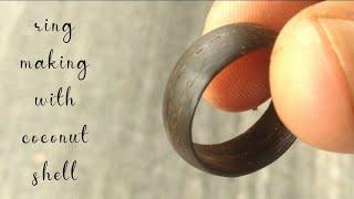 Coconut shell ring