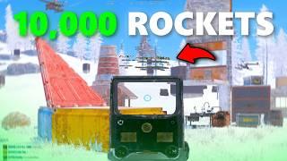 RUST CHEATER vs 10000 ROCKET RAID...