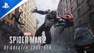 Marvels Spider-Man 2  Be Greater. Together. Trailer  PS5 Games