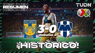 Resumen y goles  Tigres 3-0 Monterrey  AP2023-J9  Liga Mx  TUDN