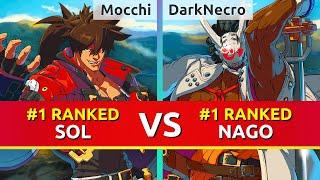 GGST ▰ Mocchi #1 Ranked Sol vs DarkNecro #1 Ranked Nagoriyuki. Guilty Gear Strive