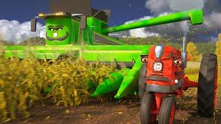 Learn About Farming with Bill Haymore the Tractor and Jack the Combine  A DAY AT WORK