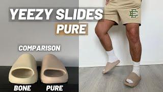 Yeezy Slides Pure Review  Slide Sizing & On Feet