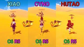 Hu Tao vs Xiao vs Cyno Who is the best DPS? GAMEPLAY COMPARISON