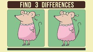 Puzzle  Find the 3 Difference #4 │choose fun  QUIZ  attention games