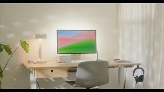 2024 Living Room Desk Setup  Productivity and Design