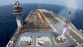 VIDEO Vikramaditya Firing Barak 1  Vikrant Induction Countdown