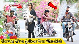 Throwing Water Balloons From Wheelchair Prank @ThatWasCrazy