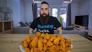 ONE MAN VS 100 KFC HOT WINGS  BeardMeatsFood