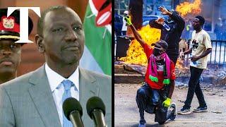 Kenyas president claims criminals infiltrated protests
