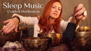 Soft Spoken Bowls Meditation for SLEEP  ASMR Qi Sounds Sleep Music Himalayan Singing Bowls