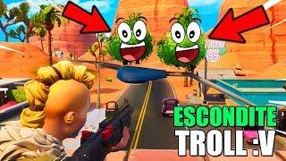  TROLLEO EN ESCONDITE DEL NUEVO *PATIO DE JUEGOS* de FORTNITE Battle Royale MINIJUEGOS