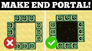 How To Make End Portal in Minecraft Creative EASY