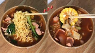 MukBang Mì Cay Bò Cuộn Nấm Kim Châm ở Việt Nam