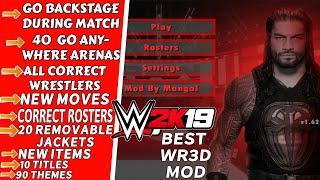 WR3D WWE 2K19 MOD  WR3D Attached Arena  New Moves  Go Anywhere Arenas  Correct Rosters WR3D