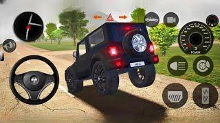 Dollar Song Modified Mahindra Black Thar  Indian Car Simulator 3D  Car Game 3D