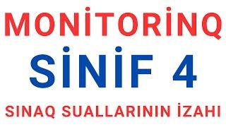 MONİTORİNQ SINAQ İMTAHANI 4-cü siniflər üçün