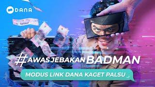 Monitor Konfirmasi & Lapor - #AwasJebakanBadman Modus Link DANA Kaget Palsu