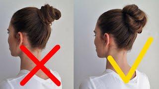 HOW TOVOLUMINOUS BUN TRICK. MEDIUMLONG HAIR